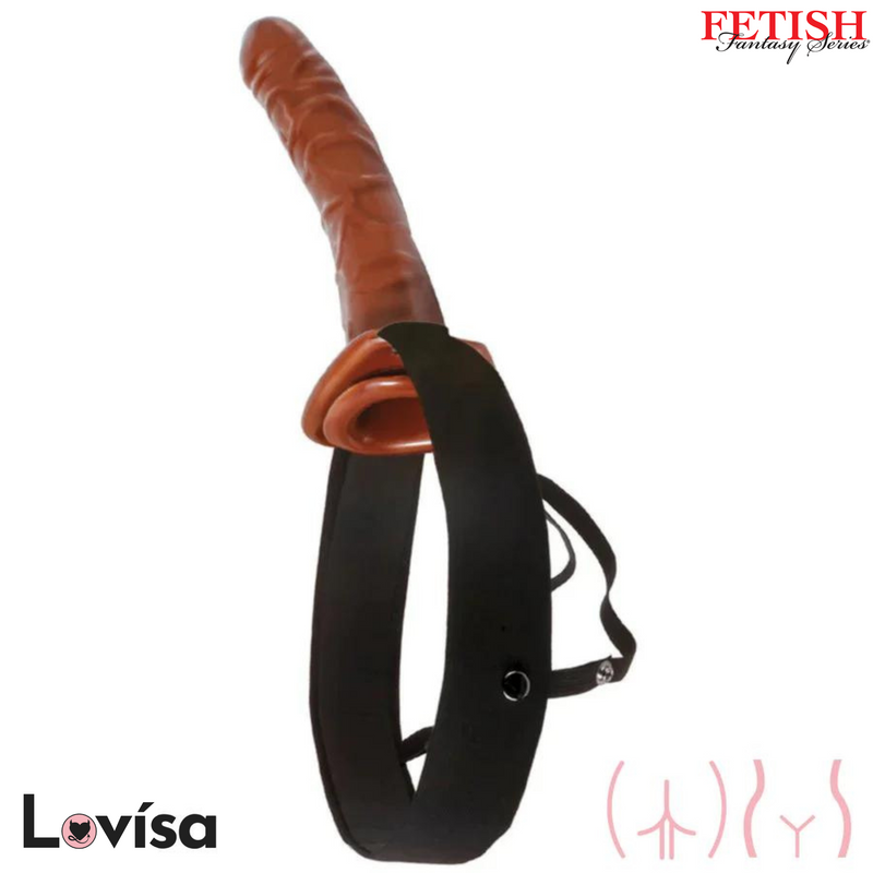 10" Chocolate Dream Hollow Strap-on