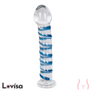 Arts Clair Bleu Glass Dildo