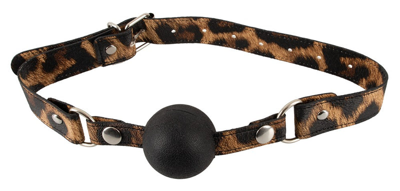 Silicone Gag Ball Leopard