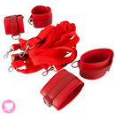 Bed Restraint Set - Red