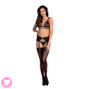 Obsessive - Mixty 3-pcs set L/XL - Black