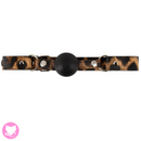 Silicone Gag Ball Leopard