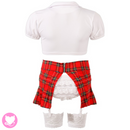 School Girl Costume Red & White