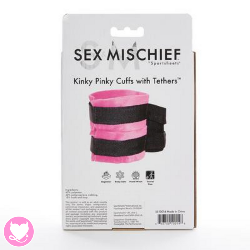 Kinky Pinky Cuffs with Tethers