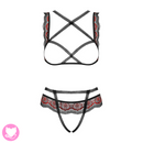 Obsessive - Megies 2 pcs set S/M - Black