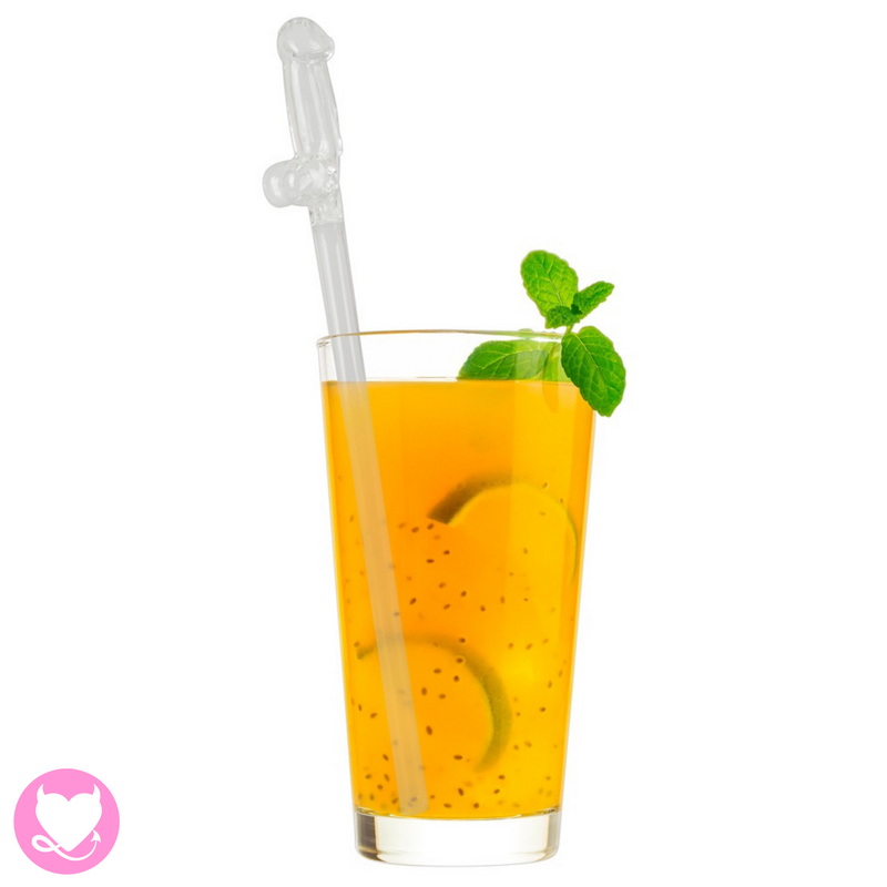 Glass Drinking Straw Willy