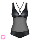 Obsessive - Leatheria teddy - Black S/M