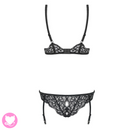 Laluna crotchless teddy L/XL - Black