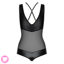 Obsessive - Leatheria teddy - Black S/M