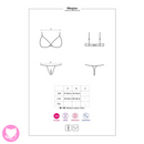 Obsessive - Megies 2 pcs set S/M - Black