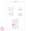 Laluna crotchless teddy L/XL - Black