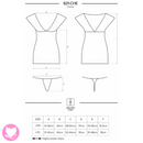 821-CHE-1 Chemise & Thong Fishnet